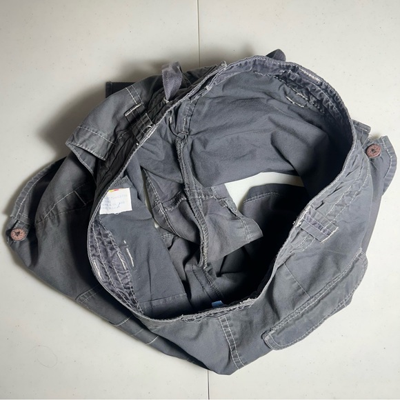 Smart Set Skort S Y2K Vintage Cargo Mini Skirt Shorts Dark Grey Drawstring - Picture 4 of 7